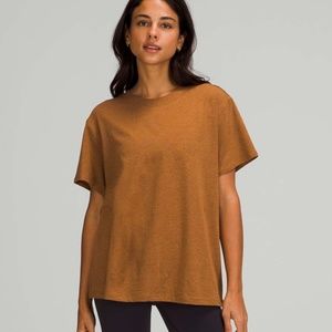 Lululemon | Women's Tops, All Yours Tee - Sz 4/6, Heathered Copper Brown
